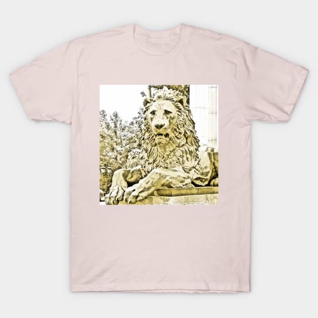 The Wise Lion T-Shirt by Evgeniya